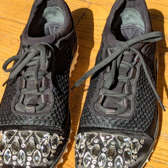 Miu Miu Crystal Embroidery Sneaker 36 - Picture 4 of 9